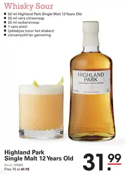Sligro Highland Park Single Malt 12 Years Old aanbieding