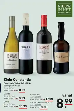 Sligro Klein Constantia aanbieding