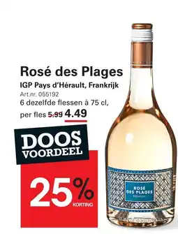 Sligro Rosé des Plages aanbieding