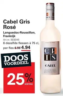 Sligro Cabel Gris Rosé aanbieding