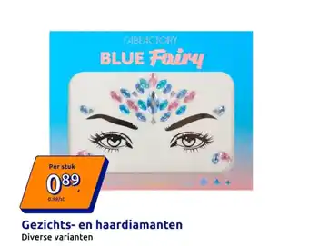 Action Gezichts- en haardiamanten aanbieding