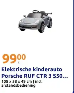 Action Elektrische kinderauto Porsche RUF CTR 3 S50... aanbieding