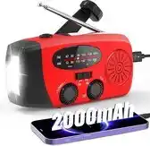 Bol.com Radio Op Batterijen (Accu) Voor Rampen - Radio Opwindbaar - Noodradio - Noodradio Solar Opwindbaar aanbieding