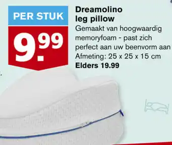 Hoogvliet Dreamolino leg pillow aanbieding