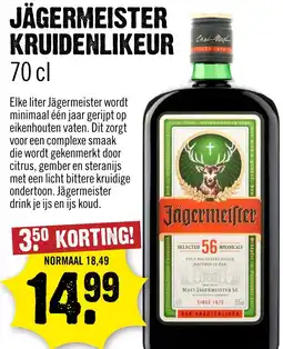 Dirck 3 Jägermeister Kruidenlikeur aanbieding
