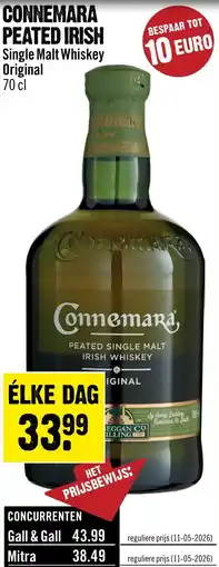 Dirck 3 Connemara Peated Irish Single Malt Whiskey Original aanbieding
