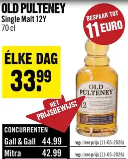 Dirck 3 Old Pulteney Single Malt 12Y aanbieding