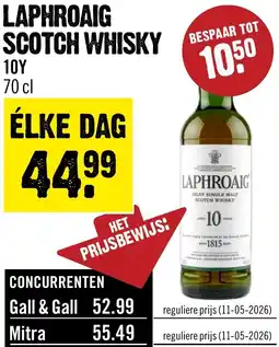 Dirck 3 Laphroaig Scotch Whisky 10Y aanbieding