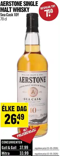Dirck 3 Aerstone Single Malt Whisky Sea Cask 10Y aanbieding