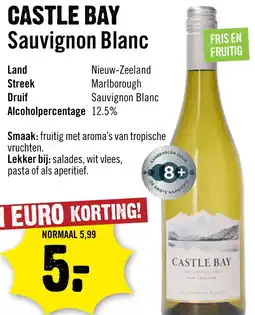Dirck 3 Castle Bay Sauvignon Blanc aanbieding