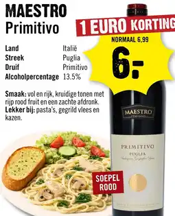 Dirck 3 Maestro Primitivo aanbieding