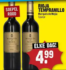Dirck 3 Rioja Tempranillo Marqués de Mejia aanbieding