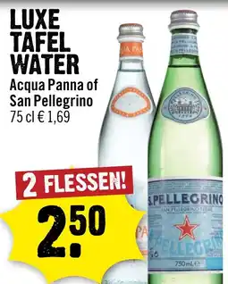 Dirck 3 Luxe Tafel Water Acqua Panna of San Pellegrino aanbieding