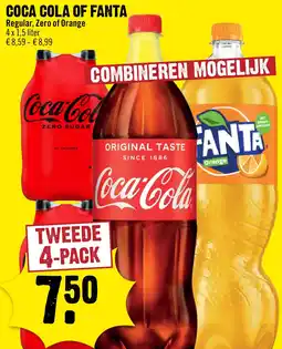Dirck 3 Coca Cola of Fanta Regular, Zero of Orange aanbieding