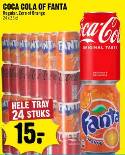 Dirck 3 Coca Cola of Fanta Regular, Zero of Orange aanbieding