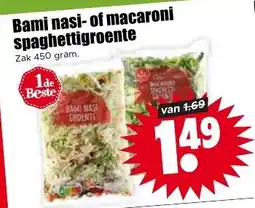 Dirck 3 Bami nasi of macaroni spaghettigroente aanbieding