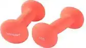 Bol.com Tunturi Dumbbell set - 2 x 2,0 kg - Neopreen - Fluor Rood - Incl. gratis fitness app aanbieding