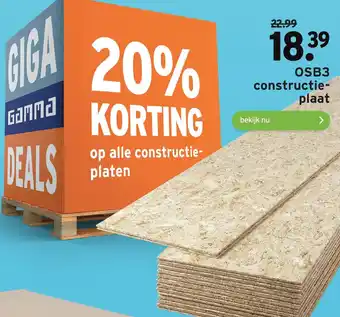 GAMMA OSB3 constructie- plaat aanbieding