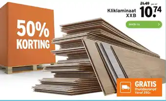 GAMMA Kliklaminaat XXB aanbieding