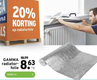 GAMMA Radiatorfolie aanbieding