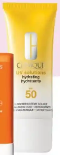 ICI Paris XL Clinique UV Solutions Hydrating Sunscreen SPF 50 aanbieding