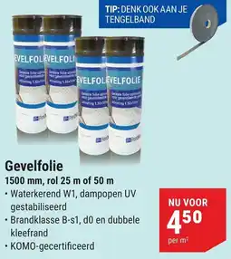 Pontmeyer Gevelfolie aanbieding