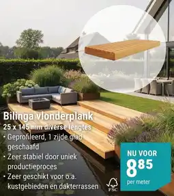 Pontmeyer Bilinga vlonderplank aanbieding