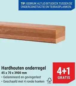 Pontmeyer Hardhouten onderregel aanbieding
