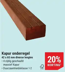 Pontmeyer Kapur onderregel aanbieding