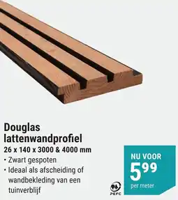 Pontmeyer Douglas lattenwandprofiel aanbieding