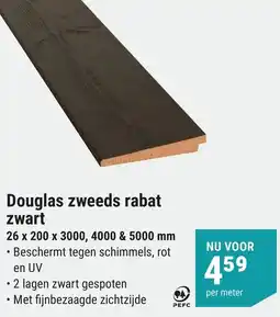 Pontmeyer Douglas zweeds rabat zwart aanbieding
