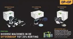 Pontmeyer Festool diverse machines in de uitverkoop aanbieding