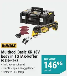 Pontmeyer Dewalt Multitool Basic XR 18V body in TSTAK-koffer DCS356NT-XJ aanbieding