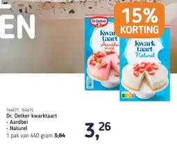 Van Hoeckel Dr. Oetker kwarktaart aanbieding