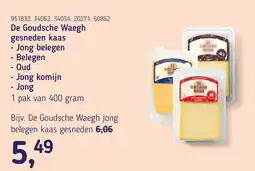 Van Hoeckel De Goudsche Waegh gesneden kaas aanbieding