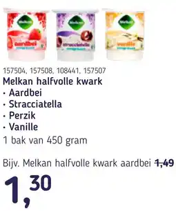 Van Hoeckel Melkan halfvolle kwark aanbieding