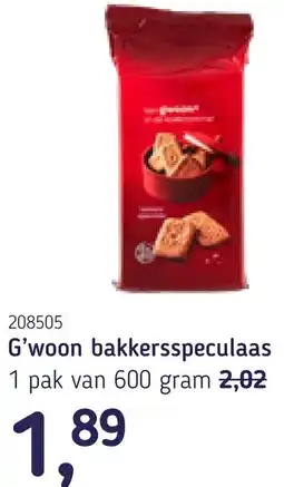 Van Hoeckel G'woon bakkersspeculaas aanbieding