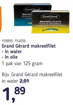 Van Hoeckel Grand Gérard makreelfilet aanbieding