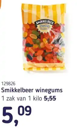 Van Hoeckel Smikkelbeer winegums aanbieding