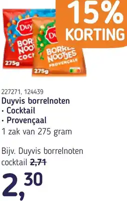 Van Hoeckel Duyvis borrelnoten aanbieding