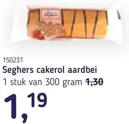 Van Hoeckel Seghers cakerol aardbei aanbieding