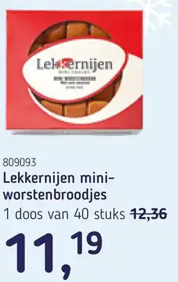 Van Hoeckel Lekkernijen mini-worstenbroodjes aanbieding