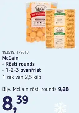 Van Hoeckel McCain aanbieding