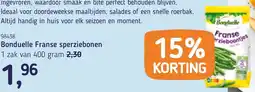 Van Hoeckel Bonduelle Franse sperziebonen aanbieding