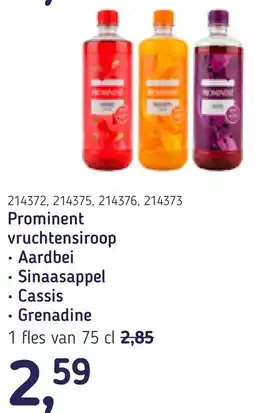 Van Hoeckel Prominent vruchtensiroop aanbieding