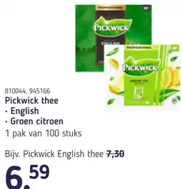Van Hoeckel Pickwick thee aanbieding