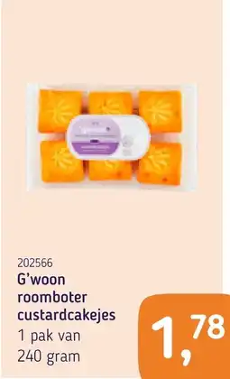 Van Hoeckel G'woon roomboter custardcakejes aanbieding