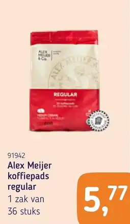 Van Hoeckel Alex Meijer koffiepads regular aanbieding