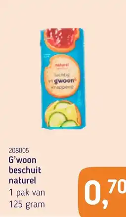 Van Hoeckel G'woon beschuit naturel aanbieding