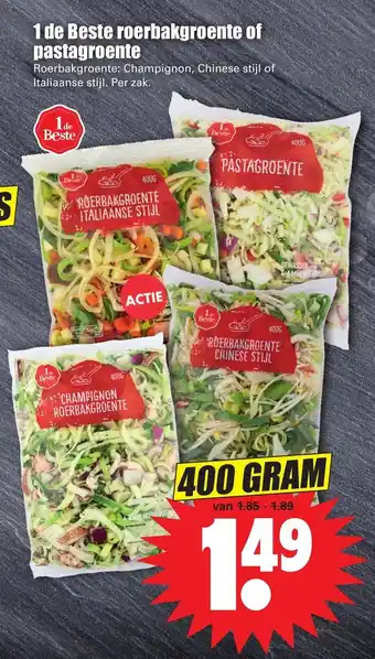 Dirk 1 de Beste roerbakgroente of pastagroente 400 gr aanbieding